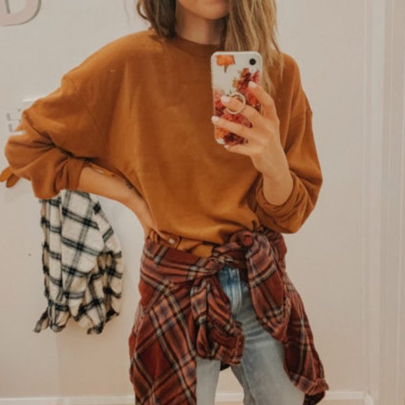 American Eagle Amazingly Soft Caramel Sweatshirt